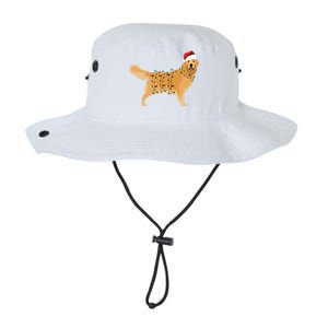 Golden Retriever Holiday Christmas Light Essential Legacy Cool Fit Booney Bucket Hat