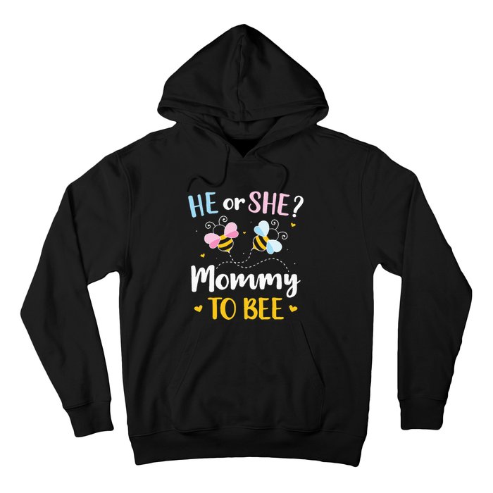 Gender reveal he or she mommy matching family baby party Hoodie