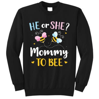 Gender reveal he or she mommy matching family baby party Sweatshirt