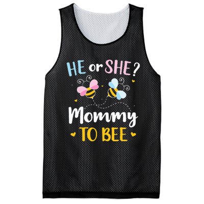 Gender reveal he or she mommy matching family baby party Mesh Reversible Basketball Jersey Tank