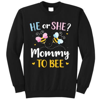 Gender reveal he or she mommy matching family baby party Tall Sweatshirt