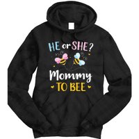 Gender reveal he or she mommy matching family baby party Tie Dye Hoodie