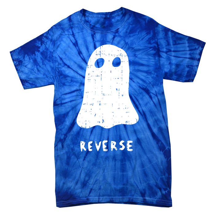 Ghost Reverse Halloween Costume Funny Ghoul Spirit Gift Tie-Dye T-Shirt