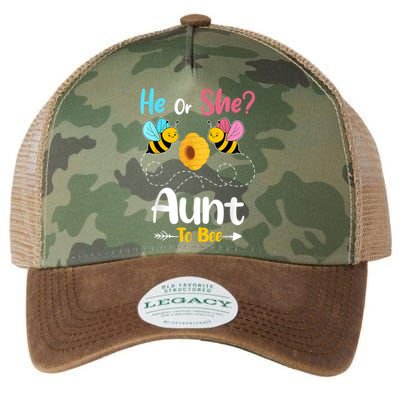 Gender Reveal He Or She Aunt To Bee Baby Announcement Legacy Tie Dye Trucker Hat