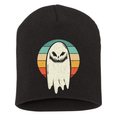 Ghost Retro Halloween Costume Women Short Acrylic Beanie
