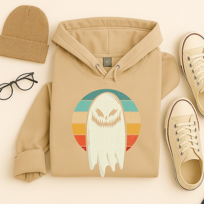 Ghost Retro Halloween Costume Women Hoodie