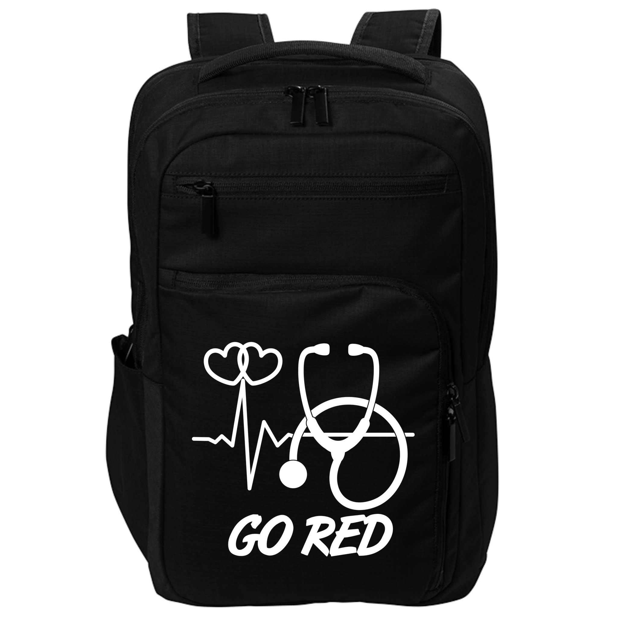 Go Red Heart Disease Awareness Month Wear Red Impact Tech Backpack