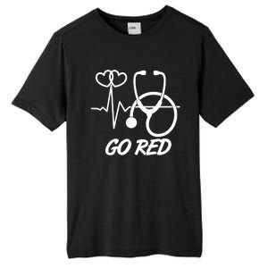 Go Red Heart Disease Awareness Month Wear Red Tall Fusion ChromaSoft Performance T-Shirt