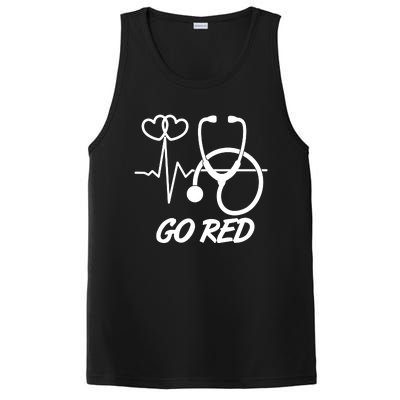 Go Red Heart Disease Awareness Month Wear Red PosiCharge Competitor Tank