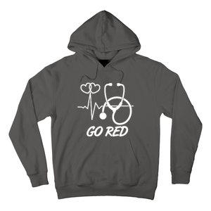 Go Red Heart Disease Awareness Month Wear Red Hoodie