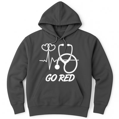 Go Red Heart Disease Awareness Month Wear Red Hoodie