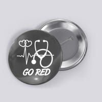 Go Red Heart Disease Awareness Month Wear Red Button