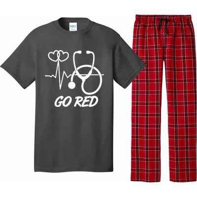 Go Red Heart Disease Awareness Month Wear Red Pajama Set