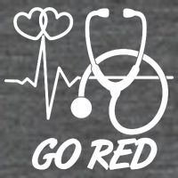 Go Red Heart Disease Awareness Month Wear Red Premium T-Shirt