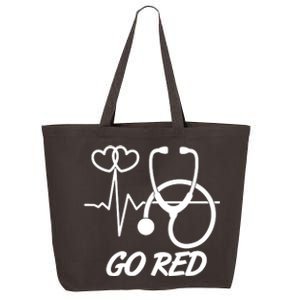 Go Red Heart Disease Awareness Month Wear Red 25L Jumbo Tote