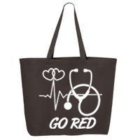 Go Red Heart Disease Awareness Month Wear Red 25L Jumbo Tote