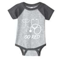 Go Red Heart Disease Awareness Month Wear Red Infant Baby Jersey Bodysuit