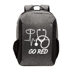 Go Red Heart Disease Awareness Month Wear Red Vector Backpack