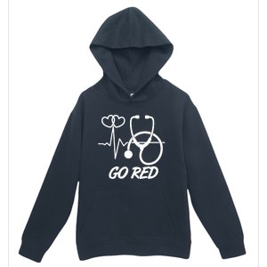 Go Red Heart Disease Awareness Month Wear Red Urban Pullover Hoodie