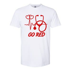 Go Red Heart Disease Awareness Month Wear Red Softstyle CVC T-Shirt