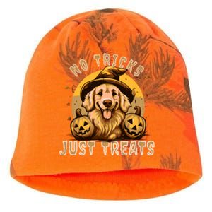 Golden Retriever Halloween No Tricks Just Treats Meaningful Gift Kati - Camo Knit Beanie