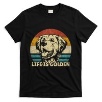 Golden Retriever Hund Life is golden retro vintage T-Shirt