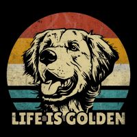 Golden Retriever Hund Life is golden retro vintage T-Shirt