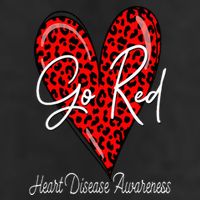 Go Red Heart Disease Awareness Chd Women February Wear Red 7 Panel Mesh Trucker Snapback Hat