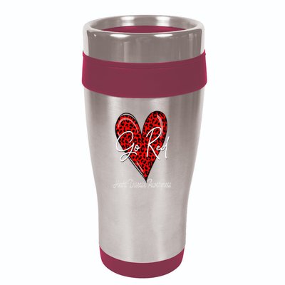 Go Red Heart Disease Awareness Chd Women February Wear Red 16oz Travel Tumbler