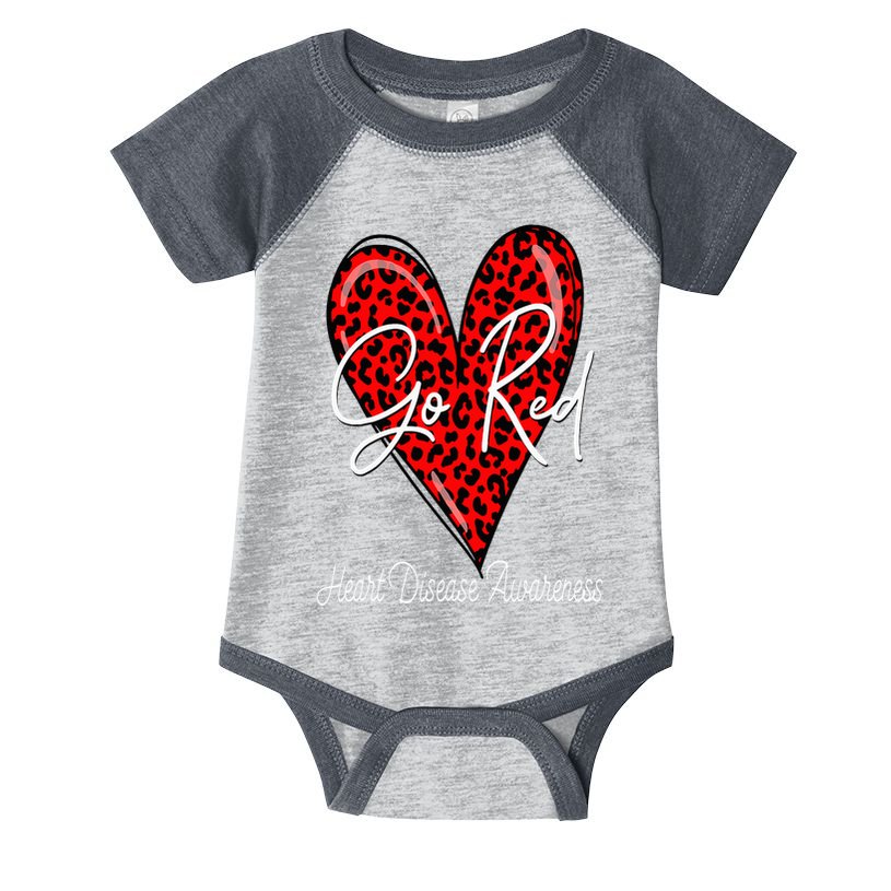 Go Red Heart Disease Awareness Chd Women February Wear Red Infant Baby Jersey Bodysuit