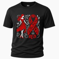 Go Red Heart Disease Awareness American Cooling Performance Crew T-Shirt