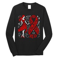 Go Red Heart Disease Awareness American Long Sleeve Shirt