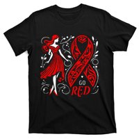 Go Red Heart Disease Awareness American T-Shirt