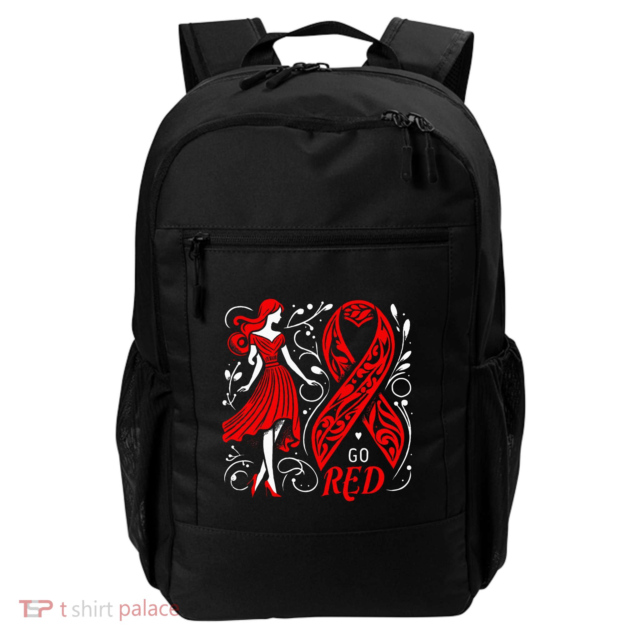 Go Red Heart Disease Awareness American Backpack