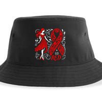 Go Red Heart Disease Awareness American Sustainable Bucket Hat