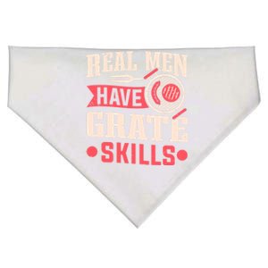 Griller Real Have Grate Skills Grilling Grill Bbq Cool Gift USA-Made Doggie Bandana