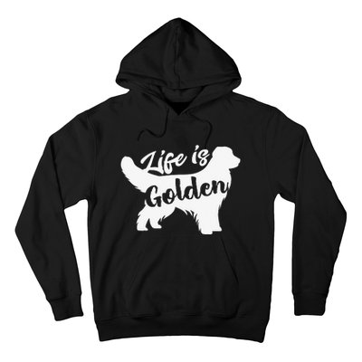 Golden Retriever Hund Life is golden retro vintage Hoodie