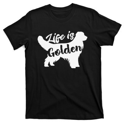 Golden Retriever Hund Life is golden retro vintage T-Shirt