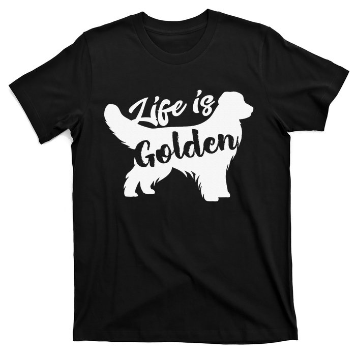 Golden Retriever Hund Life is golden retro vintage T-Shirt