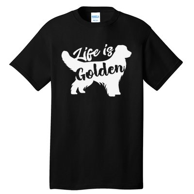 Golden Retriever Hund Life is golden retro vintage Tall T-Shirt