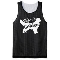 Golden Retriever Hund Life is golden retro vintage Mesh Reversible Basketball Jersey Tank