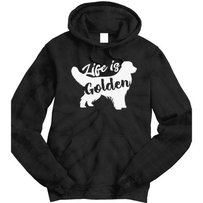 Golden Retriever Hund Life is golden retro vintage Tie Dye Hoodie