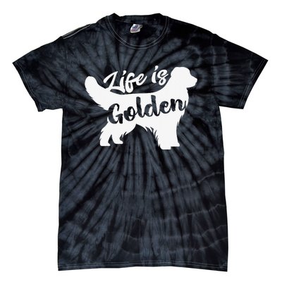 Golden Retriever Hund Life is golden retro vintage Tie-Dye T-Shirt