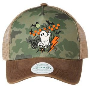 Ghost Retro Halloween Tennis Legacy Tie Dye Trucker Hat