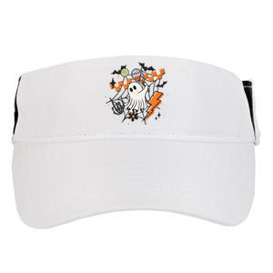 Ghost Retro Halloween Tennis Adult Drive Performance Visor