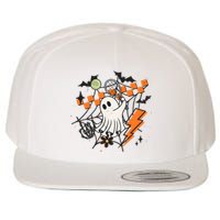 Ghost Retro Halloween Tennis Wool Snapback Cap