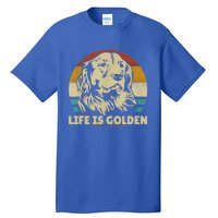 Golden Retriever Hund Life Is Golden Retro Vintage Tall T-Shirt