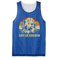 Golden Retriever Hund Life Is Golden Retro Vintage Mesh Reversible Basketball Jersey Tank