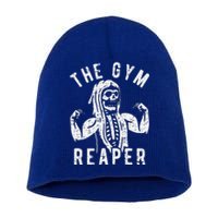 Gym Reaper Halloween Costume Funny Skeleton Fitness Workout Short Acrylic Beanie