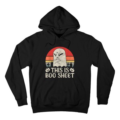 Ghost Retro Halloween Outfit, This Is Boo Sheet Hoodie